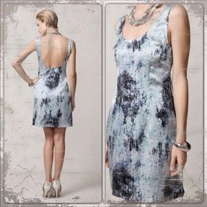 Lorick Blue Print Silk Dress